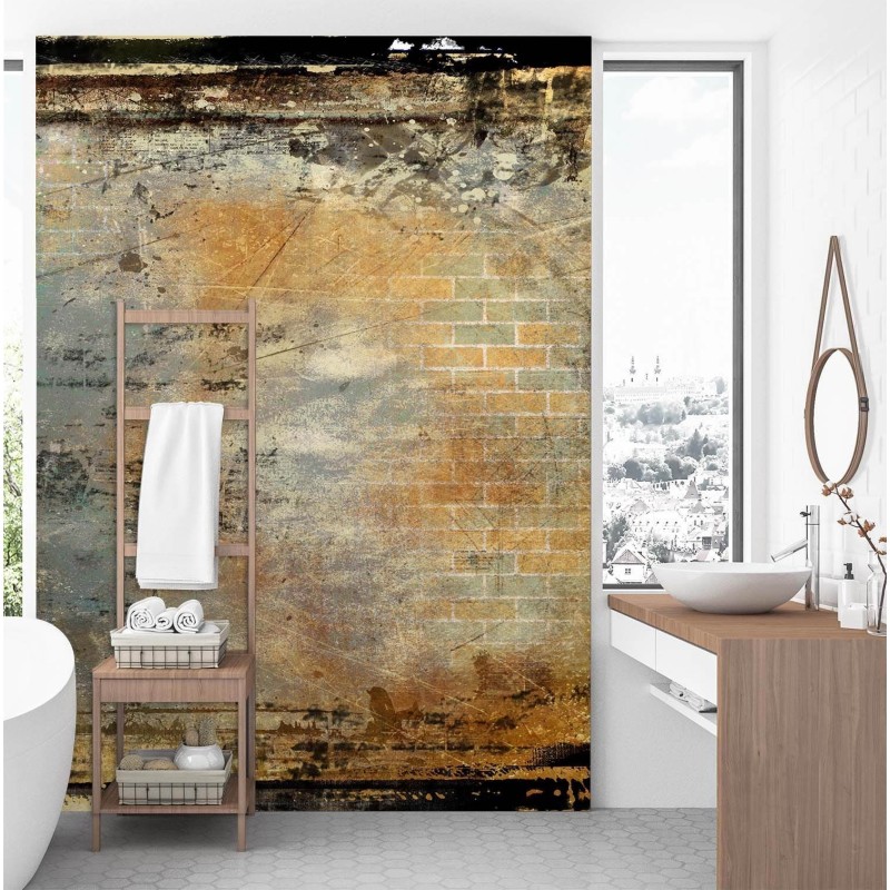 Fototapete - Alte Betonoptik Struktur Braun Loft | Feeby