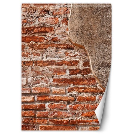 Fototapete - Shabby Ziegelwand Betonoptik | Feeby