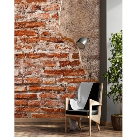 Fototapete - Shabby Ziegelwand Betonoptik | Feeby