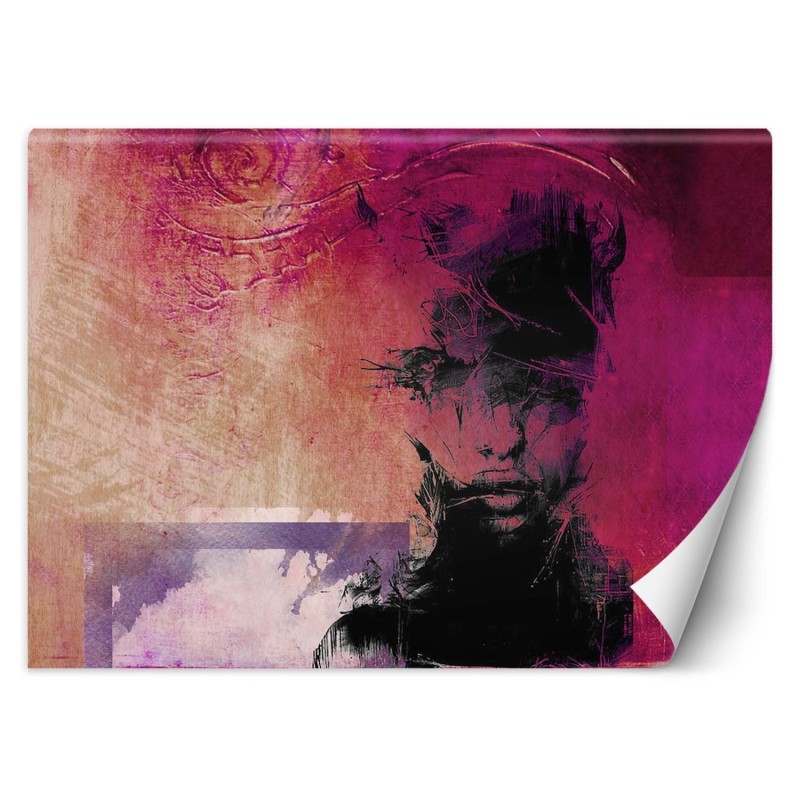 Fototapete - Abstrakt Modern Frau Gesicht | Feeby