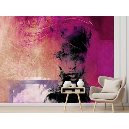 Fototapete - Abstrakt Modern Frau Gesicht | Feeby