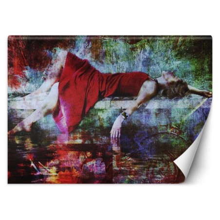 Modische Fototapete - Frau Retro Vintage | Feeby