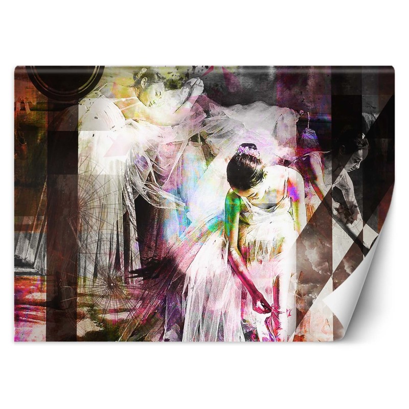 Stilvolle Fototapete - Ballerinas Abstrakt Vintage | Feeby