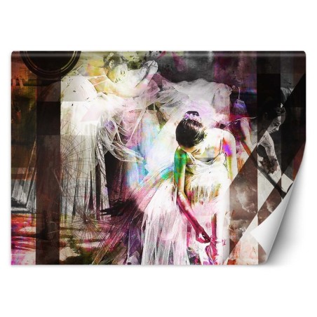 Stilvolle Fototapete - Ballerinas Abstrakt Vintage | Feeby