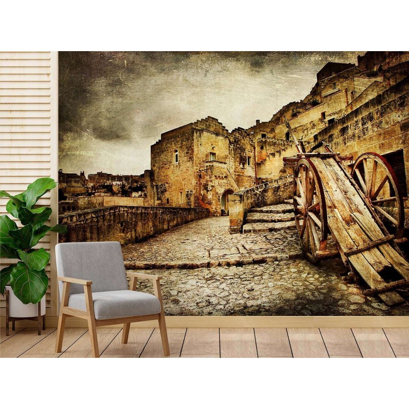 Fototapete - Toskana Stadt Historische Ruinen | Feeby