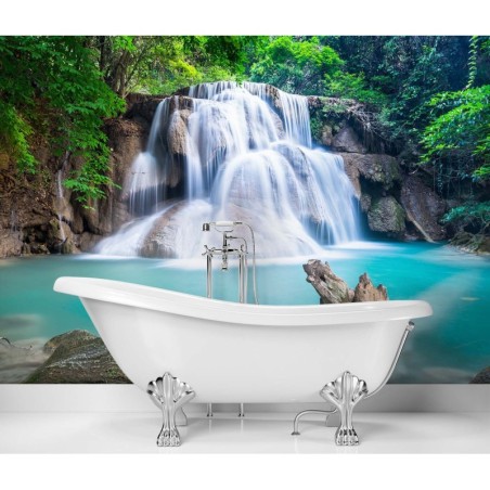 Stilvolle Fototapete - Wasserfall in den Tropen | Feeby