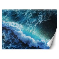 Fototapete - Blaue Wellen | Feeby