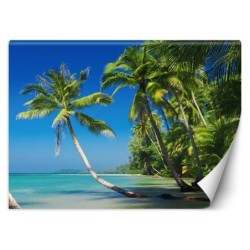 Stilvolle Fototapete - Palmen auf einer wilden Insel | Feeby