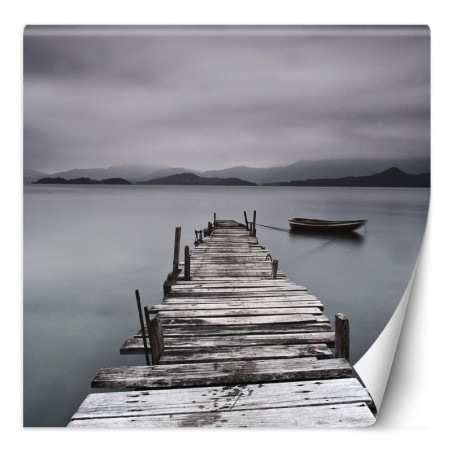 Stilvolle Fototapete - Steg Landschaft See | Feeby