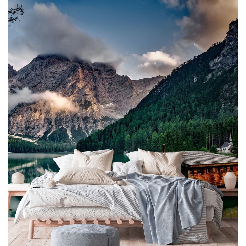 Fototapete - See in den Bergen Berglandschaft | Feeby