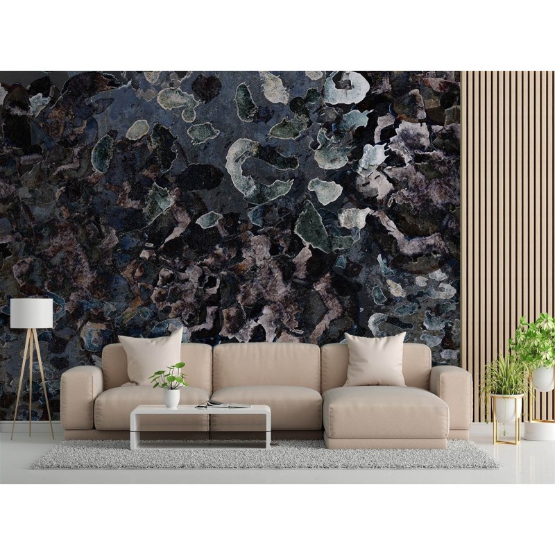 Moderne Fototapete - Minerale Struktur Makro | Feeby