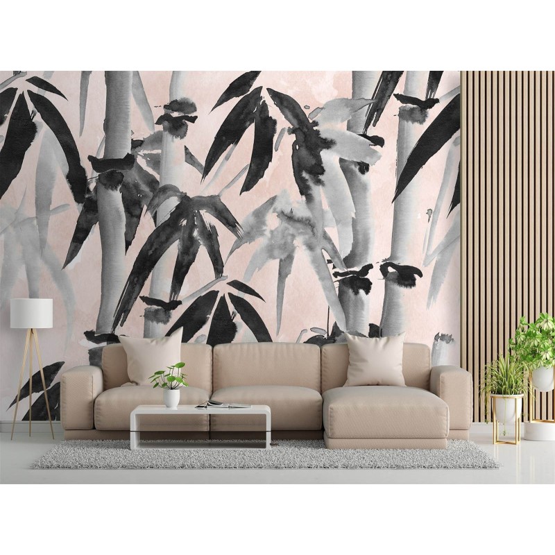 Fototapete - Bambuswald Abstrakt Textur | Feeby