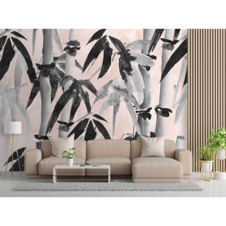 Fototapete - Bambuswald Abstrakt Textur | Feeby