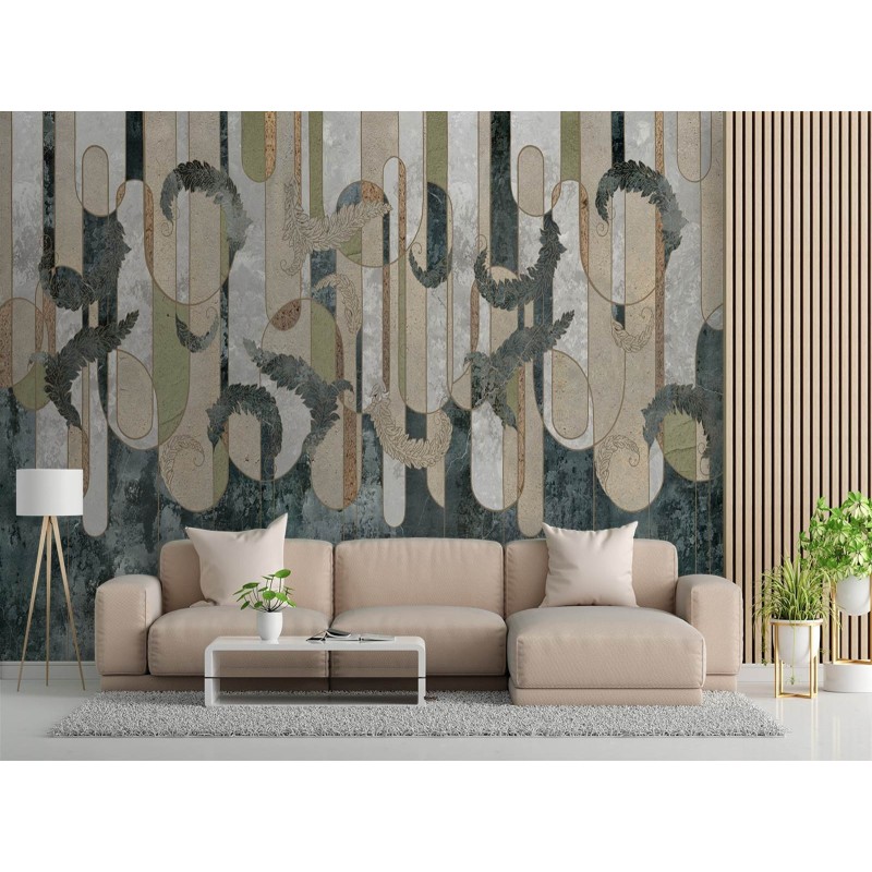 Moderne Fototapete - Pflanzen Abstrakt Textur | Feeby