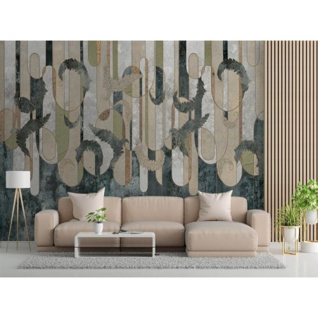 Moderne Fototapete - Pflanzen Abstrakt Textur | Feeby