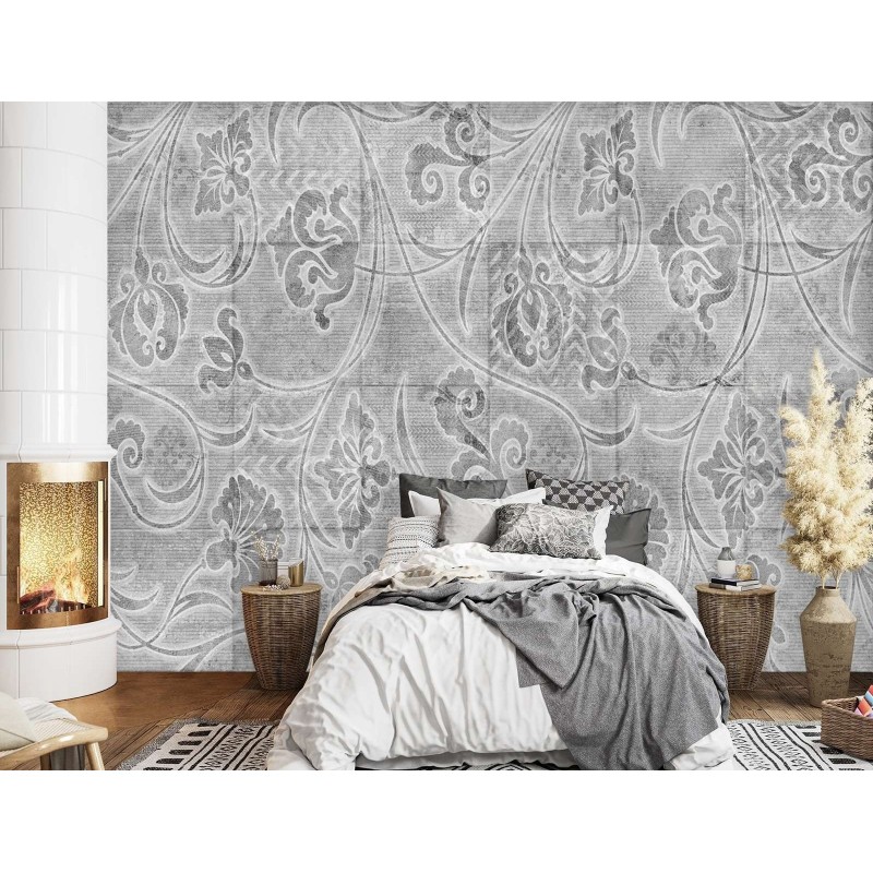 Fototapete - Boho Fliesen Betonoptik Imitation | Feeby