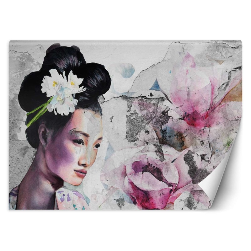 Stilvolle Fototapete - Japanische Geisha | Feeby