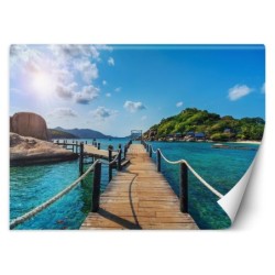 Fototapete - Tropischen Insel Palmen | Feeby