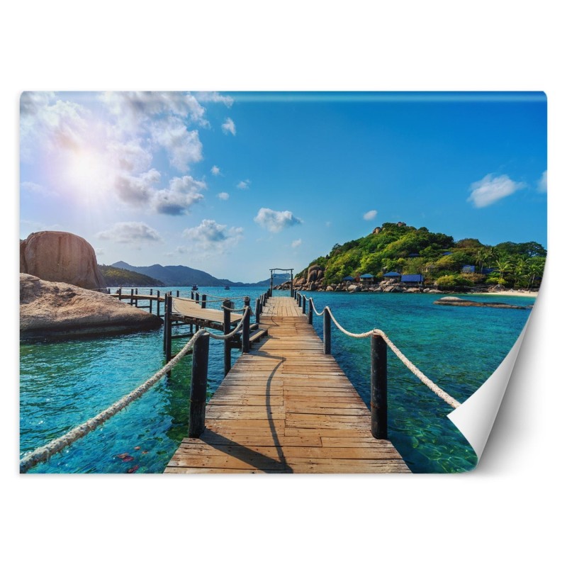 Fototapete - Tropischen Insel Palmen | Feeby