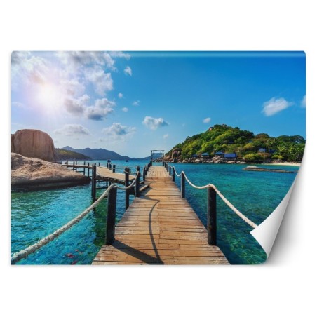 Fototapete - Tropischen Insel Palmen | Feeby