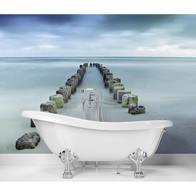 Moderne Fototapete - Meeresbrecher Landschaft | Feeby