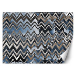 Fototapete - Zickzack goldenes Glamour-Muster | Feeby