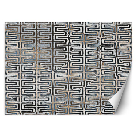 Fototapete - Geometrisches Muster in Gold Glamour | Feeby