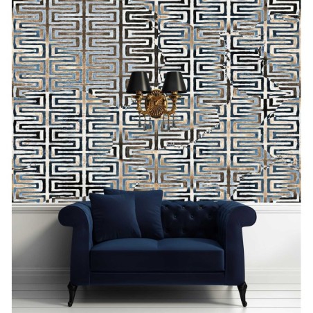 Fototapete - Geometrisches Muster in Gold Glamour | Feeby