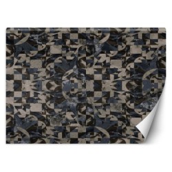 Fototapete - Grau-braune geometrische Fantasie | Feeby