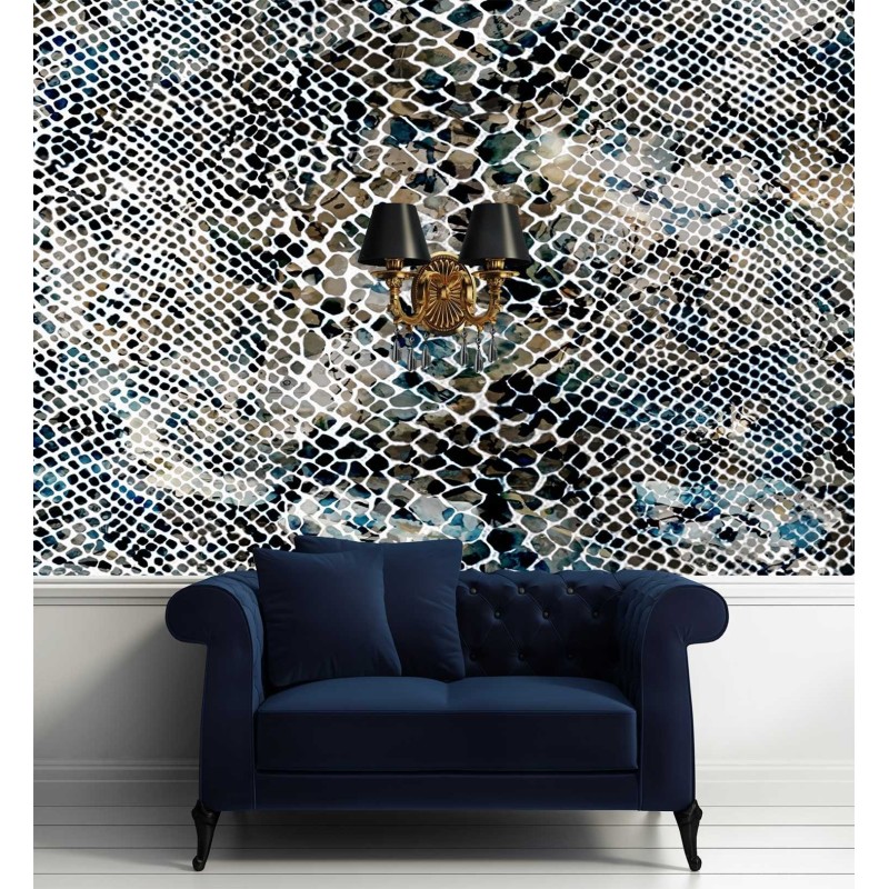 Moderne Fototapete - Schlangenhaut-Imitat | Feeby