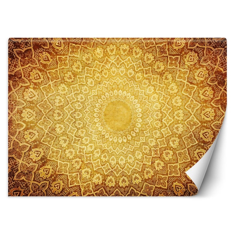 Modische Fototapete - Mandala Orient gold | Feeby
