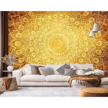 Modische Fototapete - Mandala Orient gold | Feeby