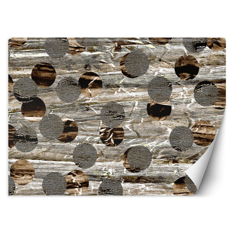 Fototapete - Abstrakt Kugeln Textur Industrial Stil | Feeby