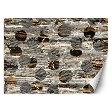 Fototapete - Abstrakt Kugeln Textur Industrial Stil | Feeby