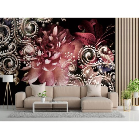 Fototapete - 3D Pfingstrose Glamour | Feeby