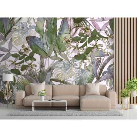 Fototapete - Monstera und tropische Blätter | Feeby