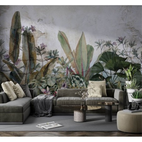 Moderne Fototapete - Exotische Blätter | Feeby