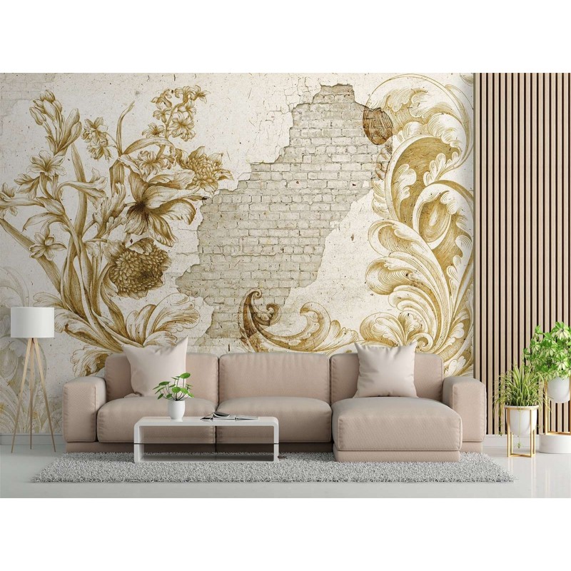 Fototapete - Pflanzen Fresko Vintage | Feeby