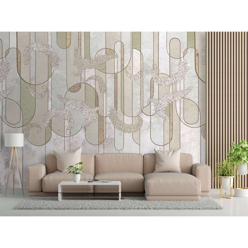 Fototapete - Skandinavische minimalistische Abstrakt in Beige | Feeby