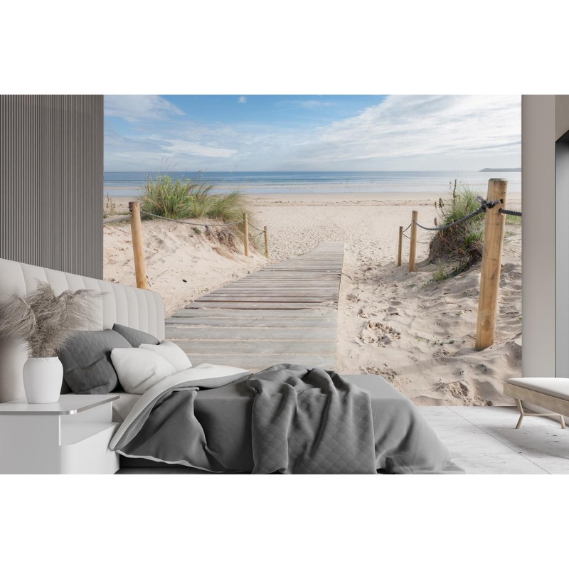 Fototapete - Strand Meer Sand Landschaft | Feeby