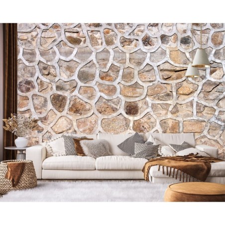 Modische Fototapete - Steinmauer Vintage | Feeby