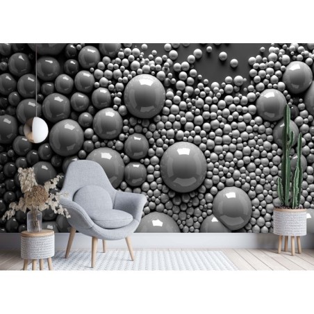 Fototapete - Abstrakte 3D-Kugeln | Feeby