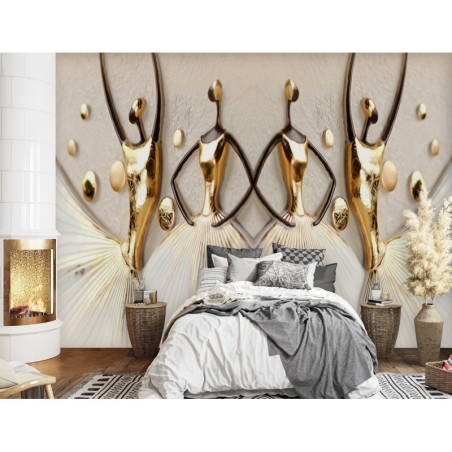 Moderne Fototapete - Silhouetten im Tanz | Feeby