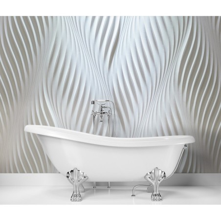 Stilvolle Fototapete - Abstrakte Wellen 3d | Feeby