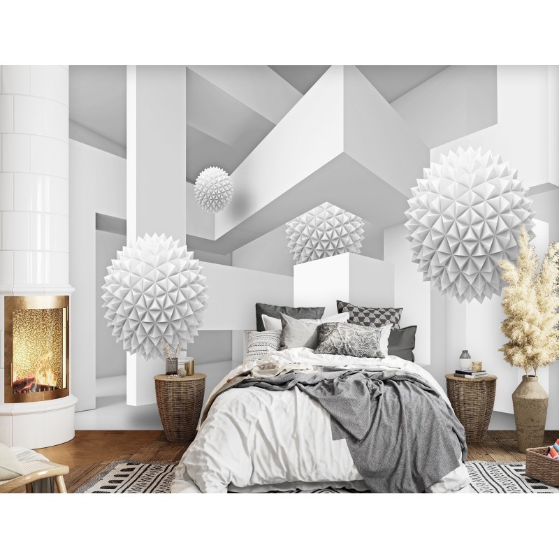 Fototapete - Kugeln 3d Geometrische Abstrakt | Feeby