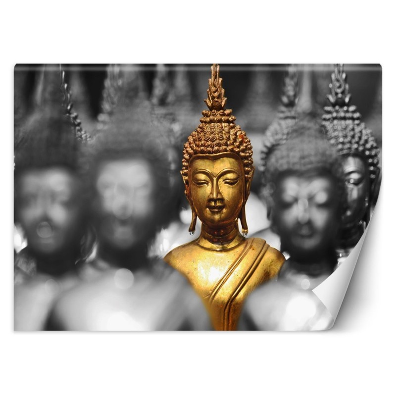 Moderne Fototapete - Gold Buddha Zen | Feeby