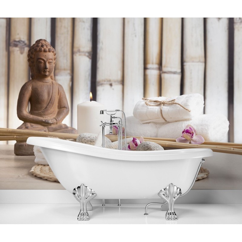 Fototapete - Buddha-Statue im Heilbad | Feeby