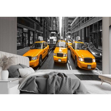 Modische Fototapete - New York City Taxis | Feeby