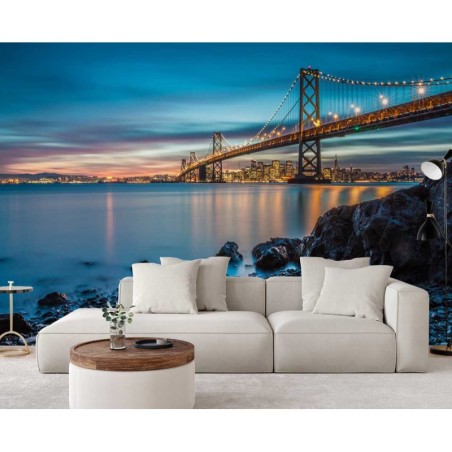 Modische Fototapete - Brücke nach San Francisco | Feeby