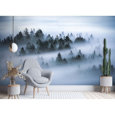 Fototapete - Wald im Nebel | Feeby